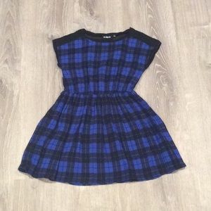 Blue Black Plaid dress